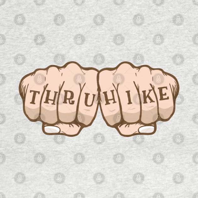 Thru Hike Knuckle Tattoo by cloudhiker